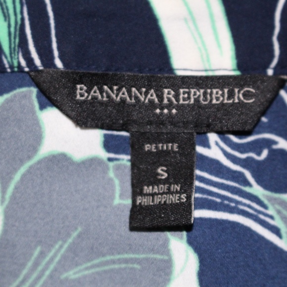Banana Republic, floral blouse with 3/4 sleeves - Picture 4 of 5